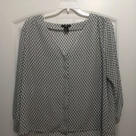 H&M Print Long sleeve Blouse size 14 - Picture 4 of 17